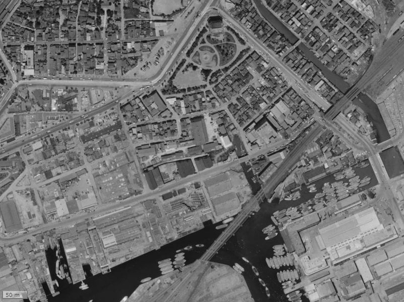 【1961~1969年度撮影】昔のザ・ヨコハマタワーズの場所・周辺環境