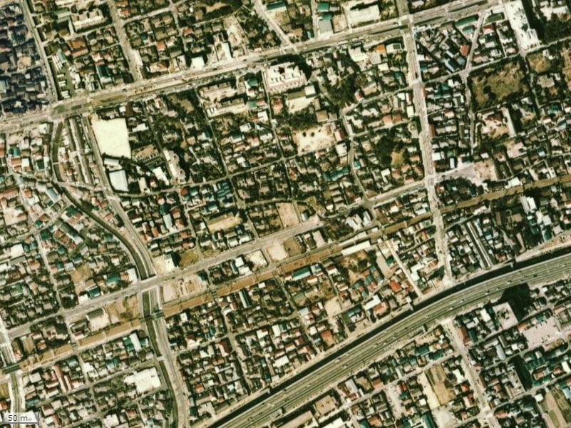 【1974～1978年度撮影】昔のワコーレ芦屋オーパスの場所・周辺環境