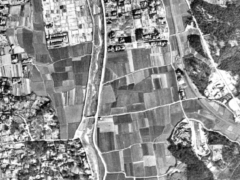 【1945～1950年度撮影】昔のフローレンス梅光園グランドアークの場所・周辺環境