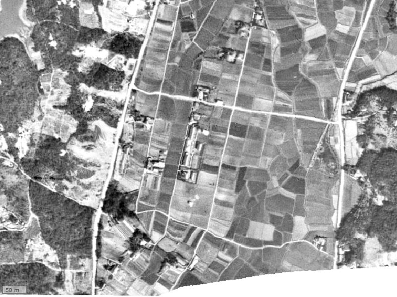 【1945～1950年度撮影】昔のアンピール長住南の場所・周辺環境