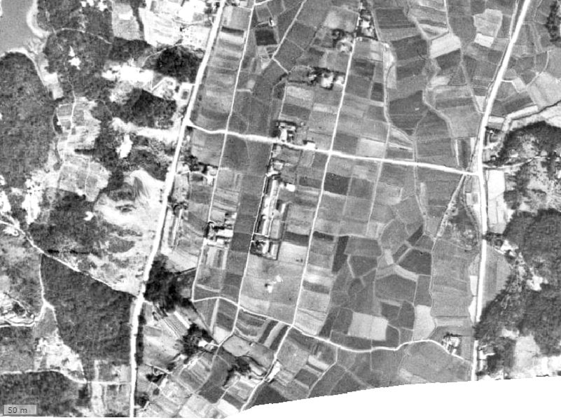 【1945～1950年度撮影】昔のアンピール長住南の場所・周辺環境