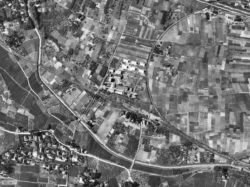 【1945~1950年度撮影】昔のコスモステージ宿河原の場所・周辺環境