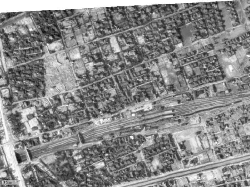 【1945~1950年度撮影】昔のラポルテ西館の場所・周辺環境