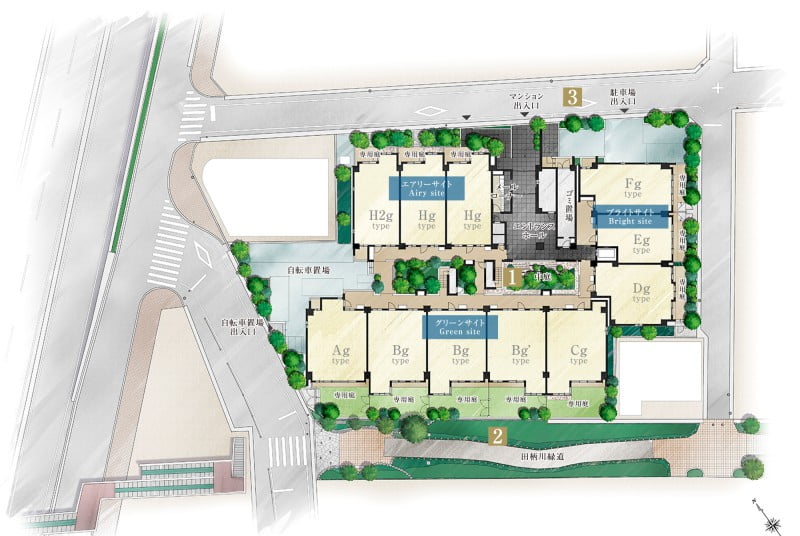 イニシア練馬北町アベニューの配置図