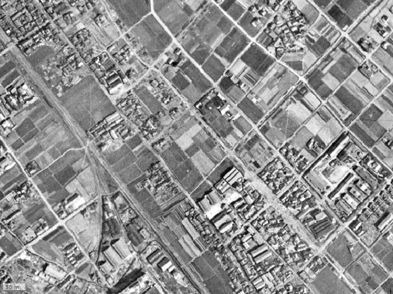 【1945～1950年度撮影】昔のウィンステージ博多駅南の場所・周辺環境