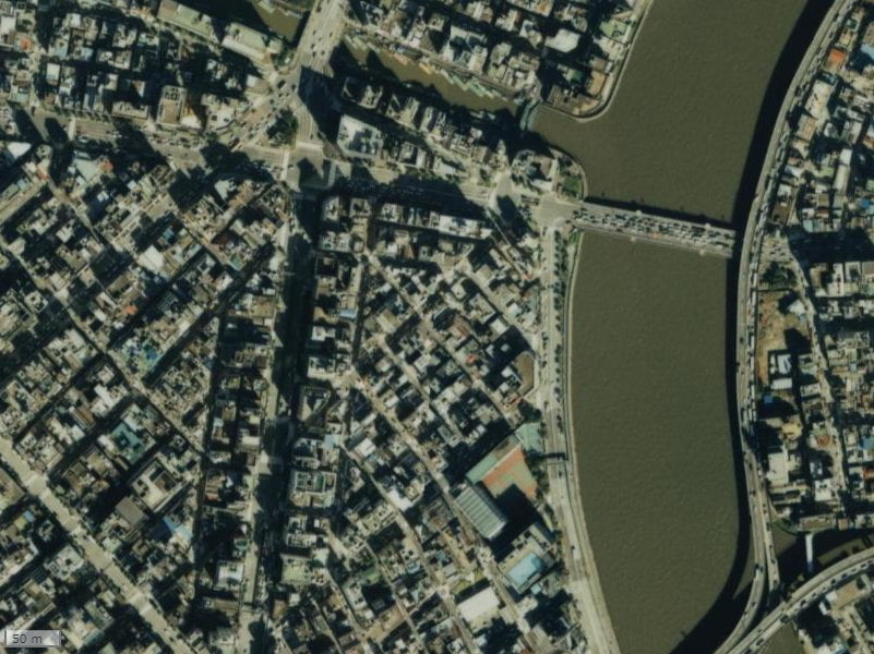 【1987～1990年度撮影】昔のグリーンパーク東日本橋リバーテラスの場所・周辺環境