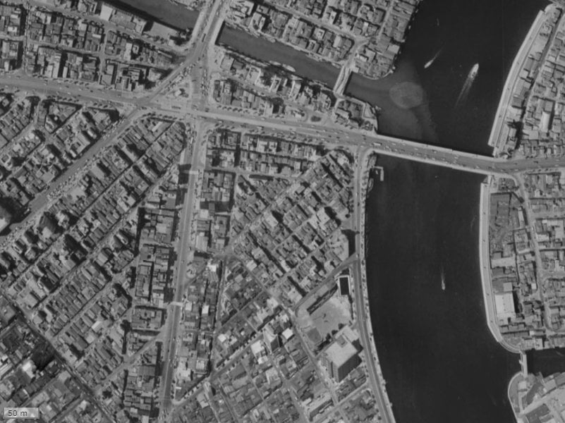 【1961～1969年度撮影】昔のグリーンパーク東日本橋リバーテラスの場所・周辺環境