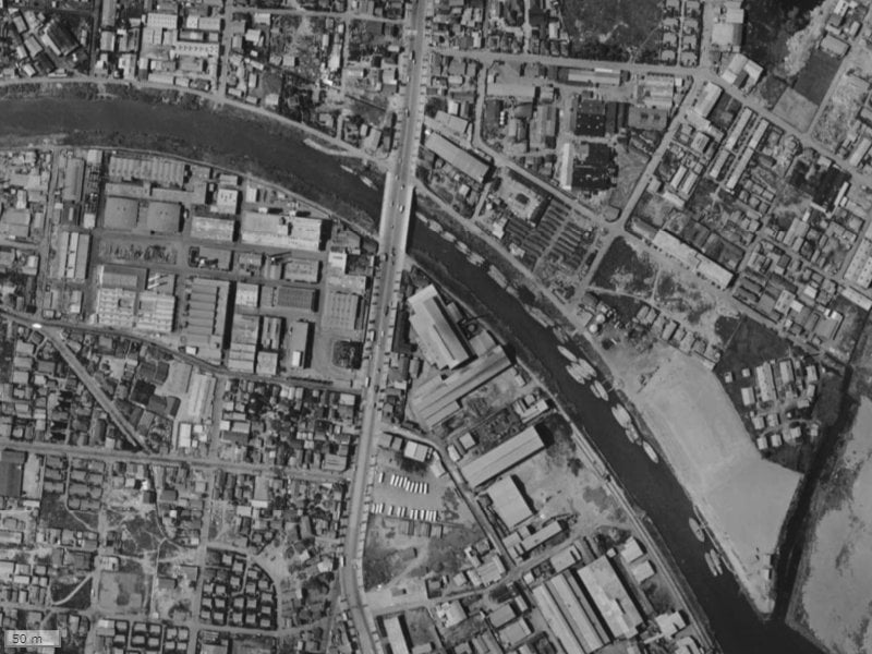 【1961～1969年度撮影】昔のリビオ板橋浮間舟渡サクライエの場所・周辺環境