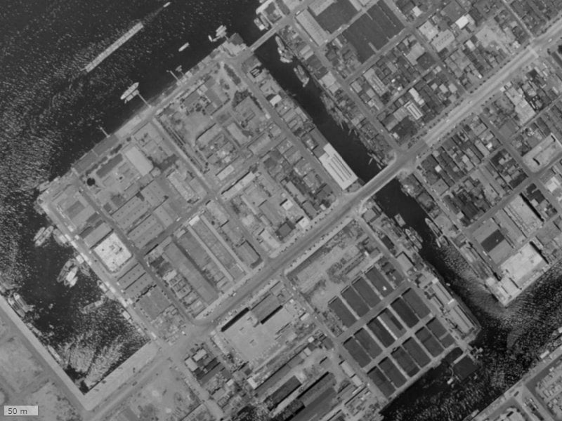 【1961~1969年度撮影】昔の勝どきザ・タワーの場所・周辺環境