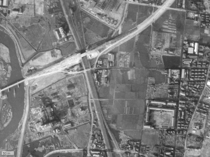【1945～1950年度撮影】昔のサンクレイドル横濱鶴見2の場所・周辺環境