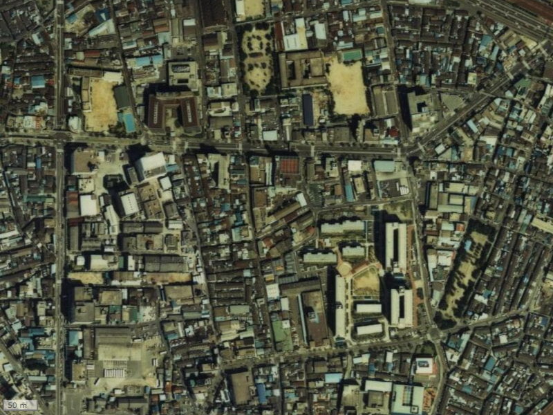 【1979～1983年度撮影】昔のシティタワー大阪福島の場所・周辺環境