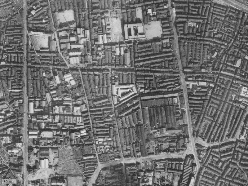 【1936～1942年度撮影】昔のシティタワー大阪福島の場所・周辺環境