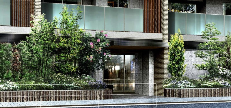 ブリリア大島パークサイドのエントランスCG