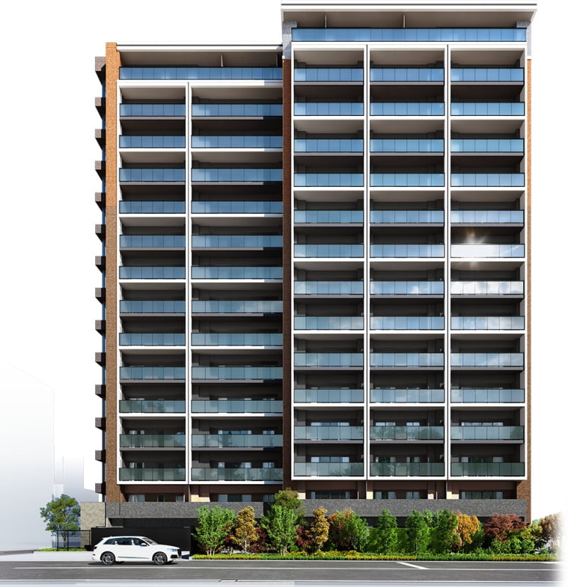 ブランシエラ和歌山の外観CG