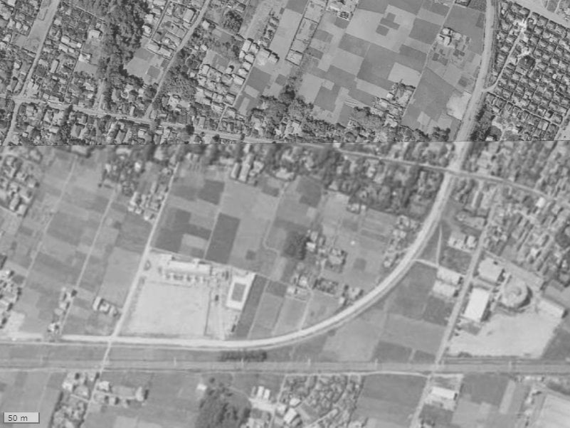 【1961～1969年度撮影】昔のゼファー習志野バーズアリーナの場所・周辺環境