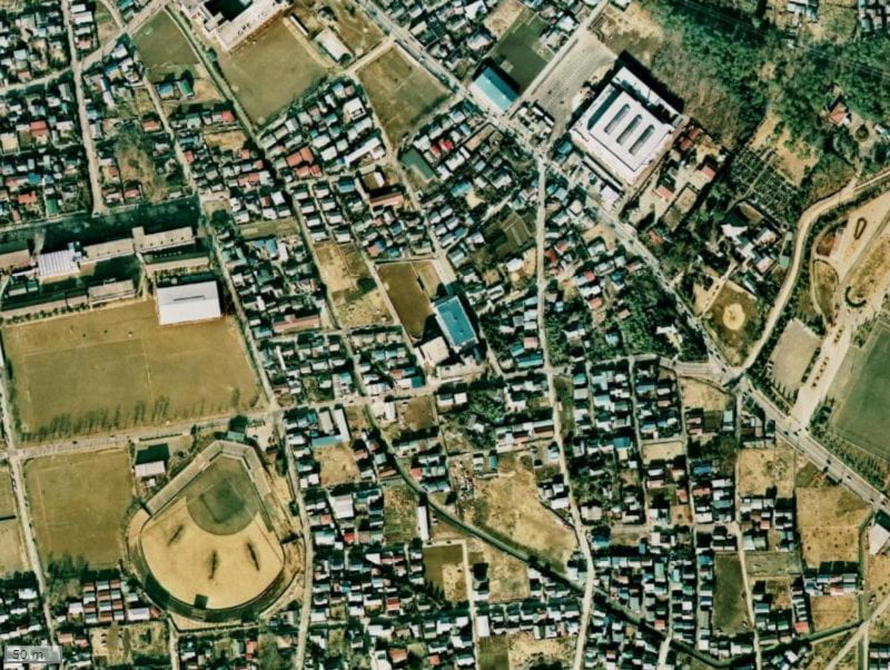 【1974～1978年度撮影】昔のブランシエラ浦和駒場の場所・周辺環境