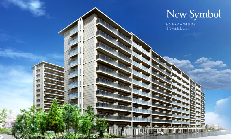 ローレルスクエア長岡京ザ・マークスの外観CG