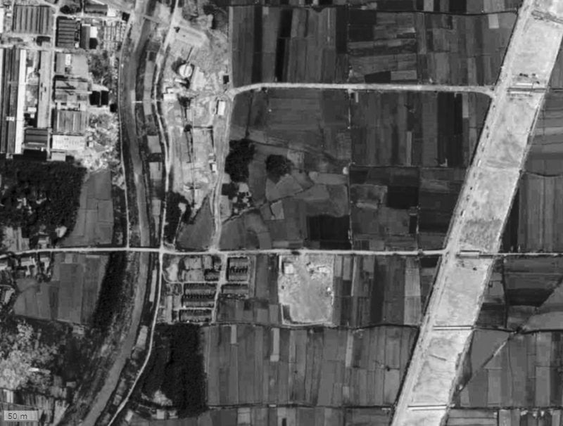 【1961～1969年度撮影】昔のローレルスクエア長岡京ザ・マークスの場所・周辺環境