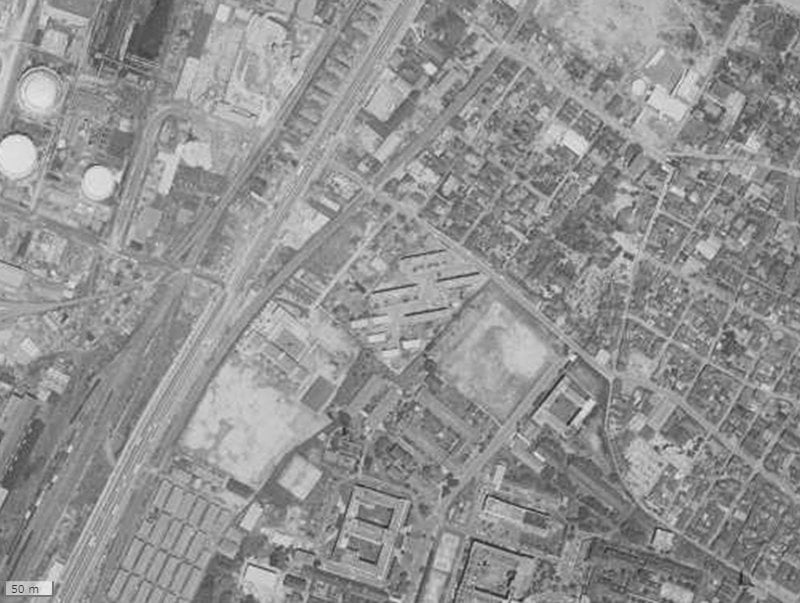 【1961～1969年度撮影】昔のアンピール馬出九大病院前の場所・周辺環境