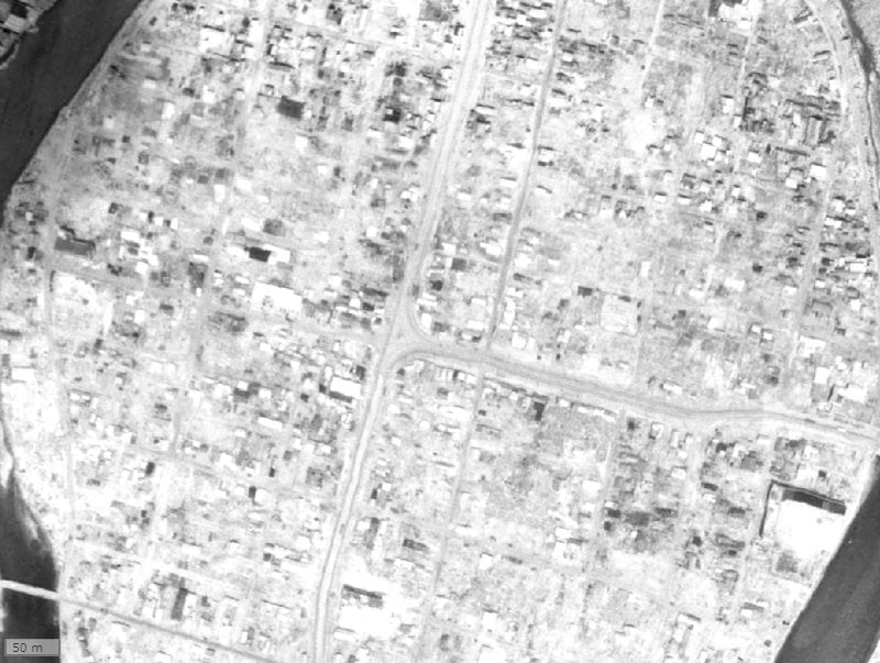 【1945～1950年度撮影】昔のディアメゾン十日市町相生通りの場所・周辺環境