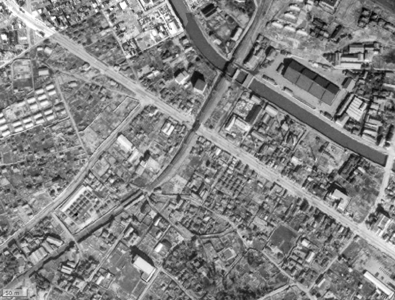【1945～1950年度撮影】昔の東急ドエルアルス目黒不動前の場所・周辺環境