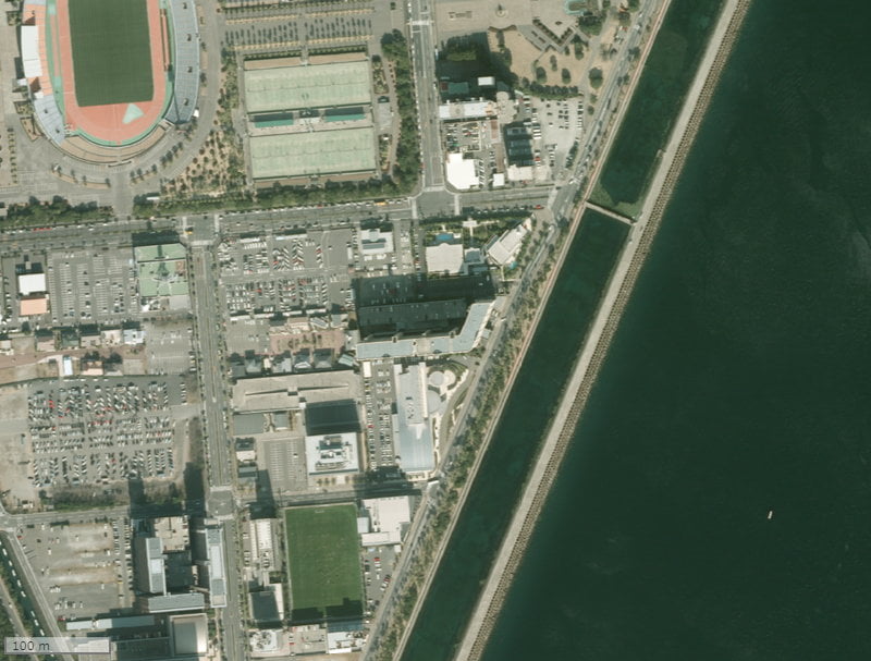 【2010年度撮影】昔のアドバンス21ベイスクエア・県庁海岸通りの場所・周辺環境