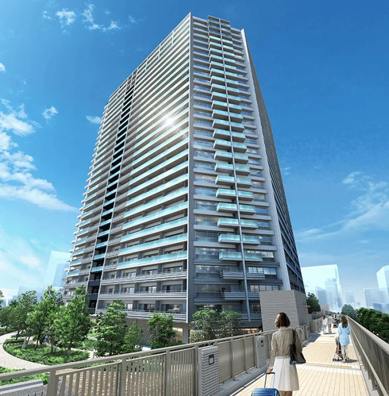 プライムパークス品川シーサイド ザ・タワーの外観CG