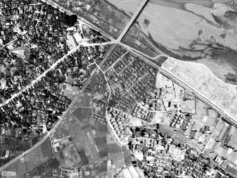 【1945~1950年度撮影】昔のブリリア二子多摩川idの場所・周辺環境