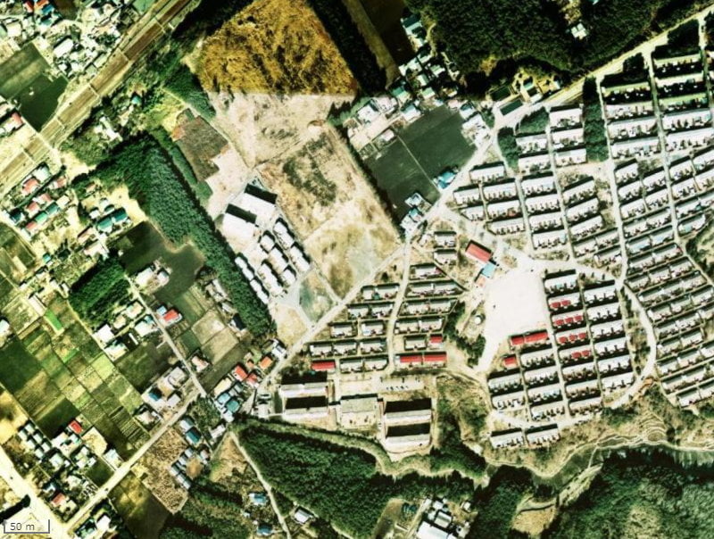 【1974～1978年度撮影】昔のアネージュ東海プレナージュの場所・周辺環境