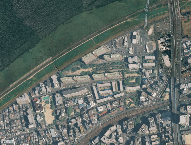 【2013年度撮影】昔の中津リバーサイドコーポの場所・周辺環境