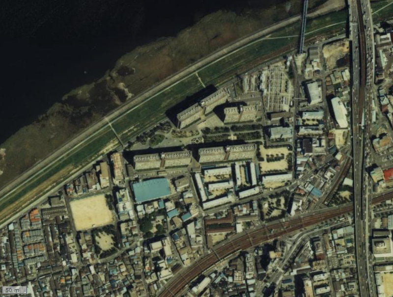 【1979～1983年度撮影】昔の中津リバーサイドコーポの場所・周辺環境