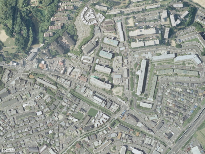 【2007年度撮影】昔のシーアイハイツ南千里の場所・周辺環境