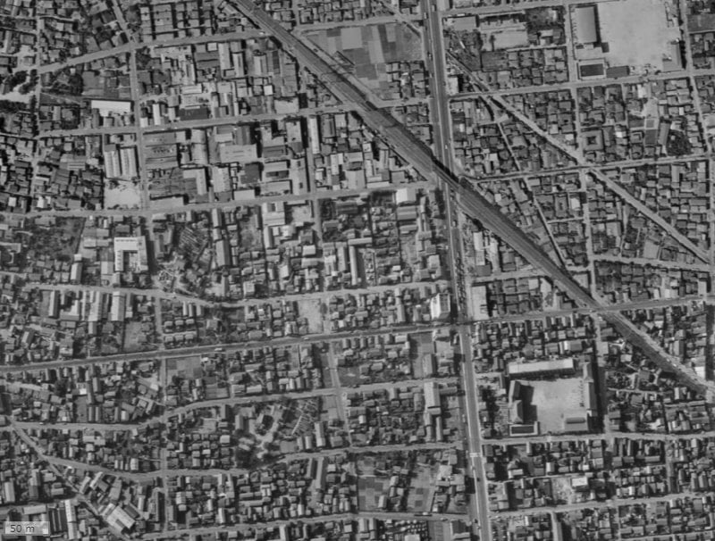 【1961～1969年度撮影】昔のプライム大田矢口の場所・周辺環境