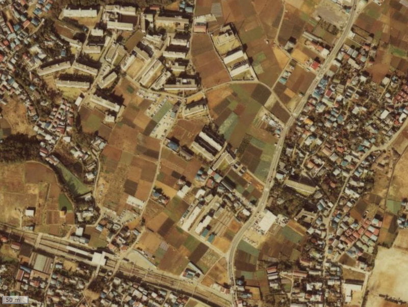 【1979～1983年度撮影】昔のグランシティ西船橋の場所・周辺環境