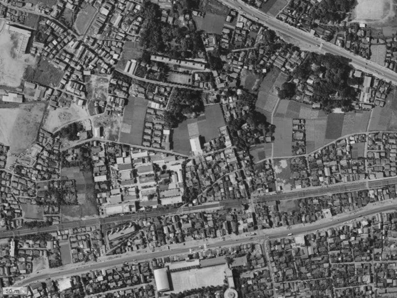 【1961~1969年度撮影】昔の小田急コアロード中村橋の場所・周辺環境