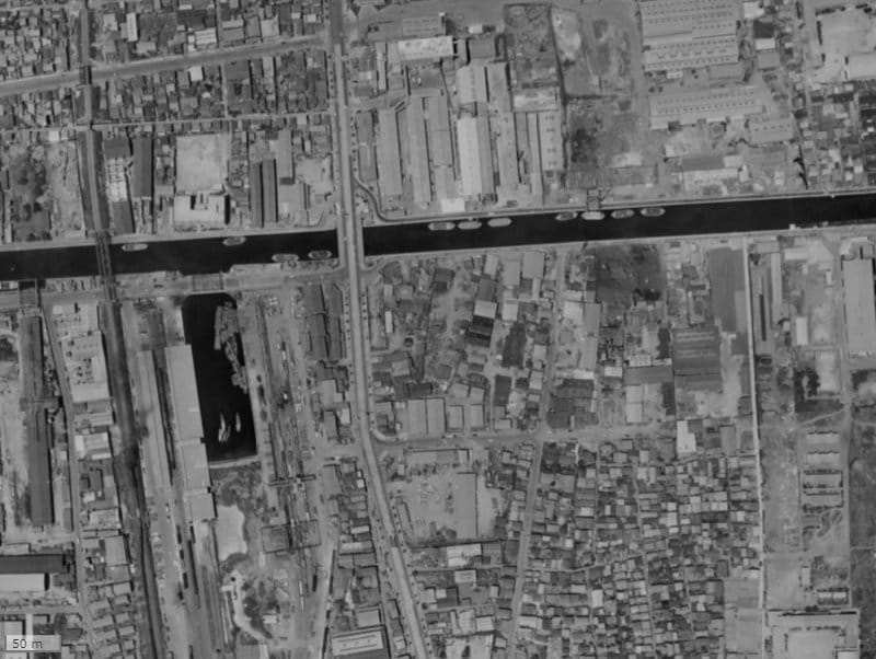 【1961~1969年度撮影】昔のバウス西大島の場所・周辺環境