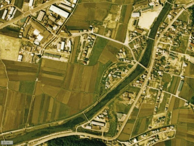 【1974~1978年度撮影】昔のビ・ウェル大津の場所・周辺環境