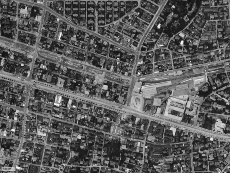 【1961～1969年度撮影】昔のオープンレジデンシア池下THE ONEの場所・周辺環境