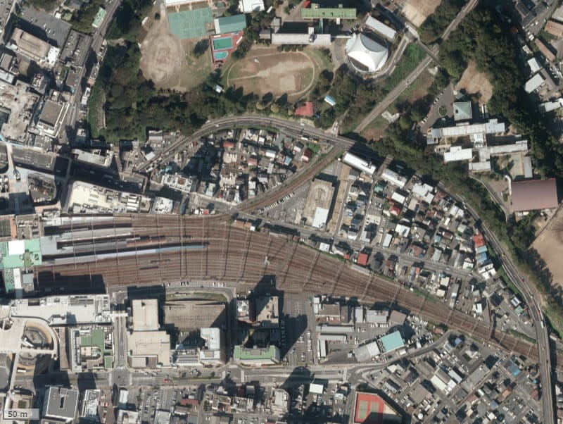 【2012年度撮影】昔のプラウド水戸三の丸の場所・周辺環境