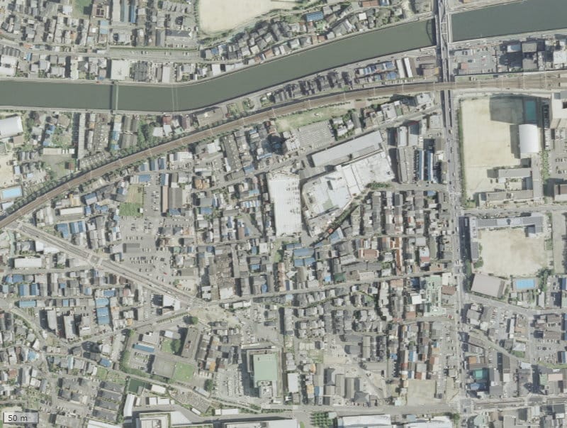 【2007年度撮影】昔のライオンズ住道グランフォルトの場所・周辺環境