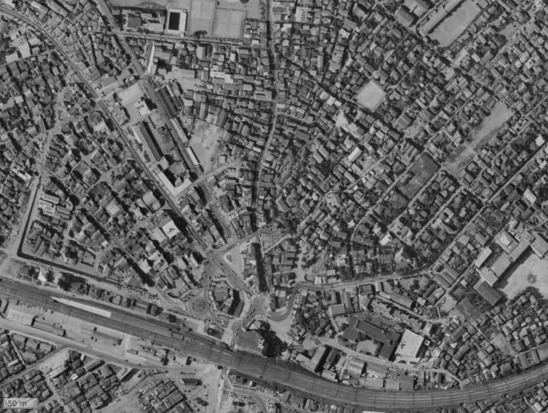 【1961～1969年度撮影】昔のシティハウス大塚の場所・周辺環境