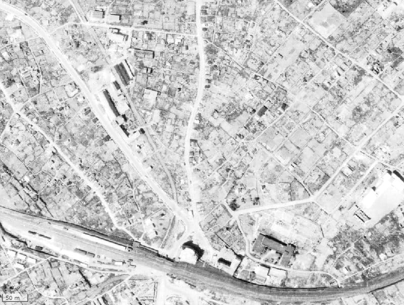 【1945～1950年度撮影】昔のシティハウス大塚の場所・周辺環境