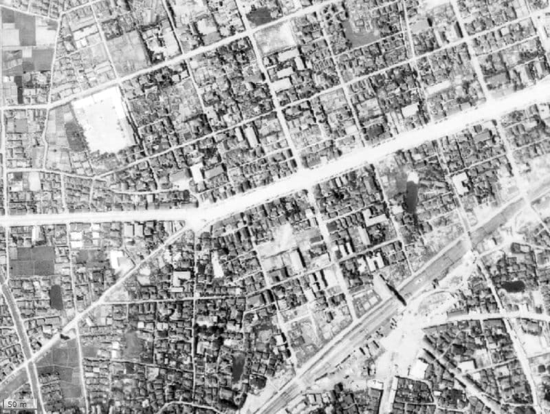 【1945~1950年度撮影】昔のオープンレジデンシア小岩ステーションフロントの場所・周辺環境