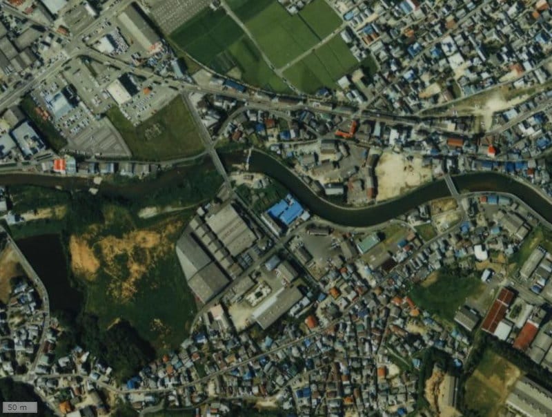 【1987～1990年度撮影】昔のアンピール空港駅前の場所・周辺環境