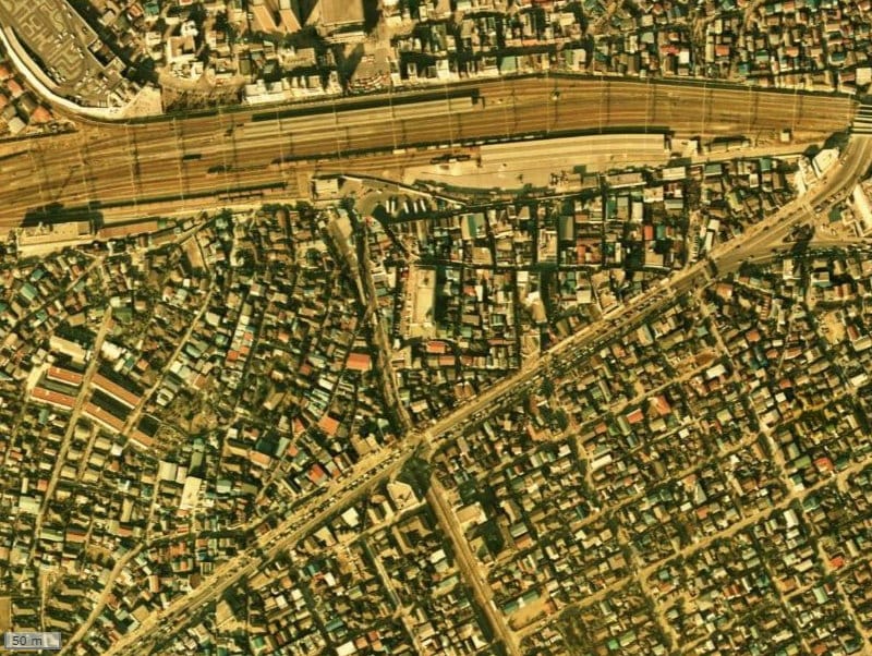 【1974～1978年度撮影】昔のヴィナシス金町タワーレジデンスの場所・周辺環境