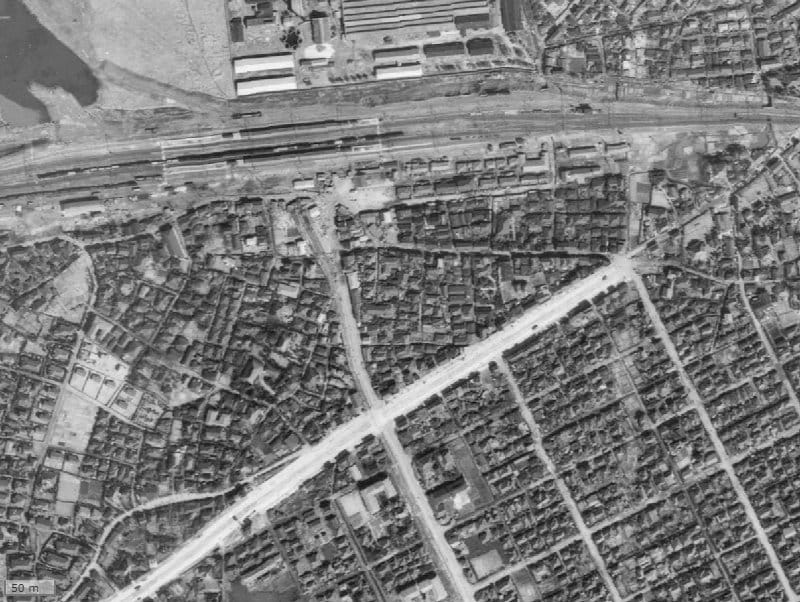 【1945～1950年度撮影】昔のヴィナシス金町タワーレジデンスの場所・周辺環境