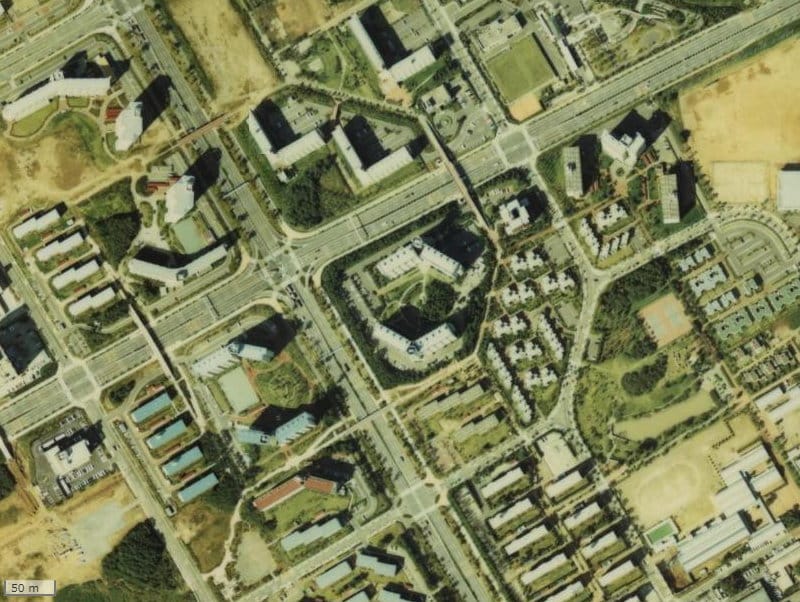 【1979~1983年度撮影】昔のつくばグランヴィラの場所・周辺環境