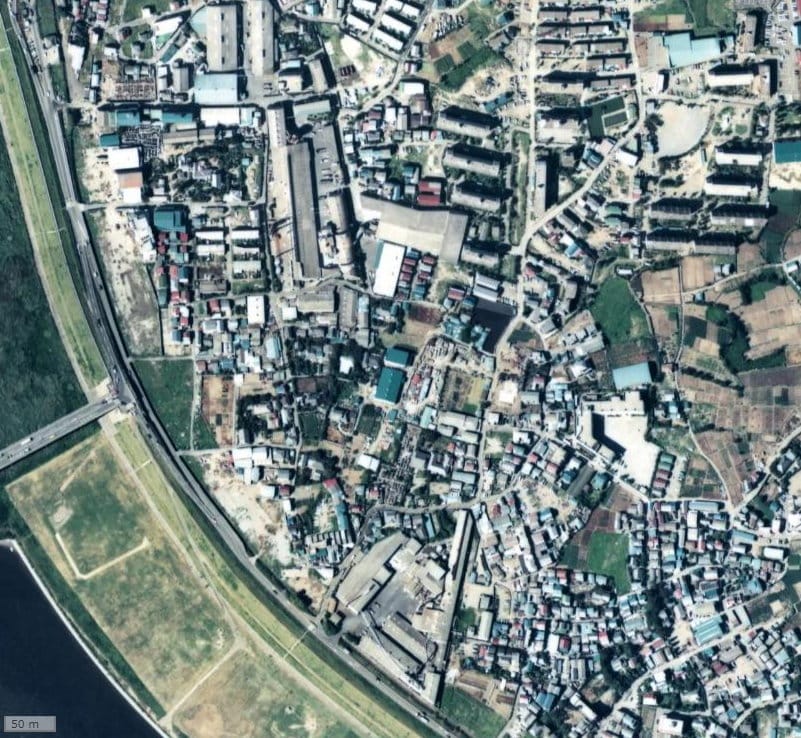 【1979～1983年度撮影】昔のアーデル扇大橋の場所・周辺環境