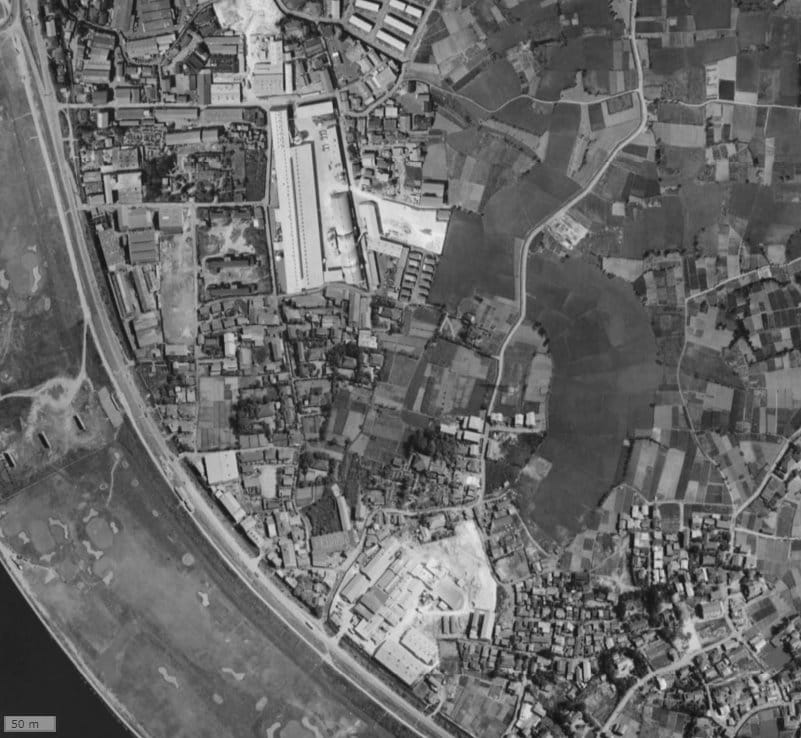 【1961～1969年度撮影】昔のアーデル扇大橋の場所・周辺環境