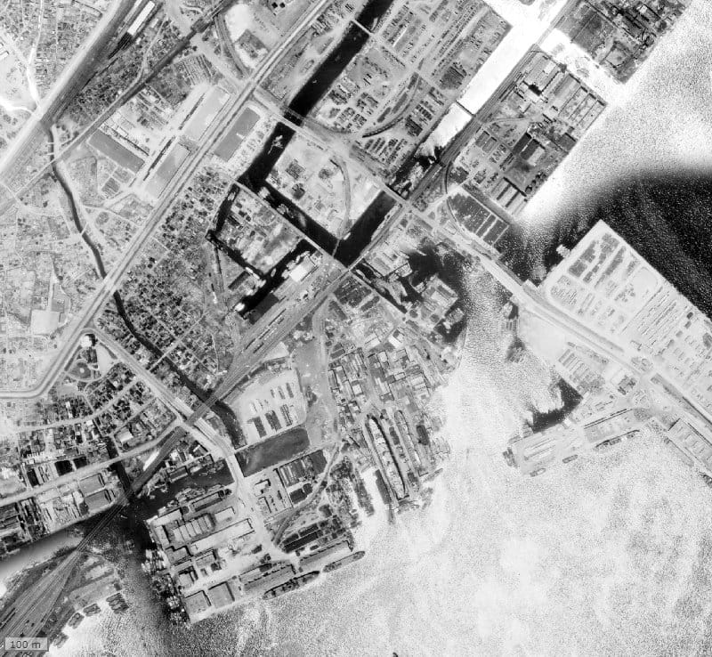 【1945～1950年度撮影】昔のクリオレジダンス横濱ベイサイドの場所・周辺環境